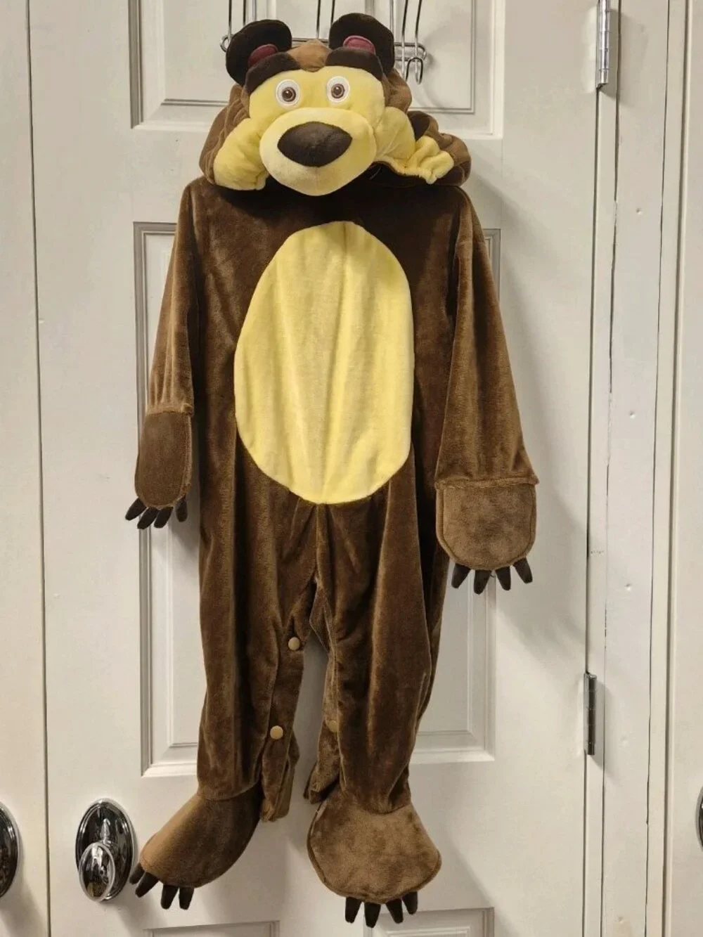 Masha and the Bear Toddler Costume Size 2T Warm Fuzzy Hooded Dress Up